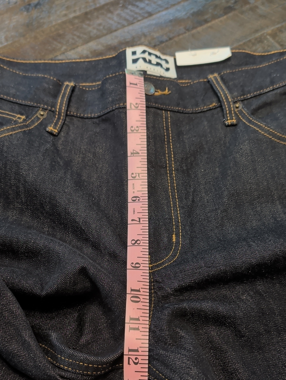 NWT- KBB by Kahlana Dark Wash (Kahlana) Barrel Jeans - Picture 8 of 9